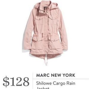 Marc New York Shilowe Cargo rain jacket in blush pink